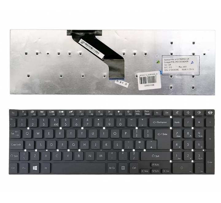 Klaviatūra Packard Bell LG71, TG71, LV11, LV44, LS11, TS44 (UK)