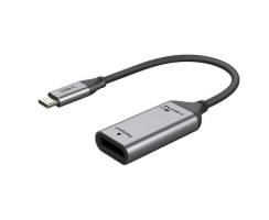 Adapteris USB-C (M) - DisplayPort (F), 4K/60Hz, su paauksuotomis jungtimis