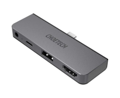 Adapteris CHOETECH, USB-C - HDMI, USB 2.0, Type-C PD, 3.5mm AUX